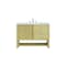 James Martin Vanities Single 48'' Single Vanity, Sunwashed Oak w/ 3 CM Carrara White Marble Top D404-V48-SWO-3CAR - alternate 1